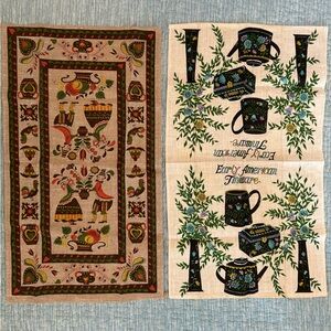 Vintage Linen Tea Towel Set